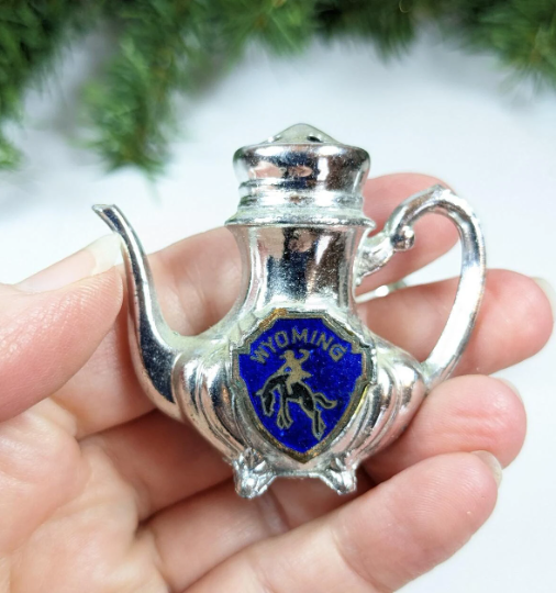 Wyoming Teapot Souvenir Salt & Pepper Set