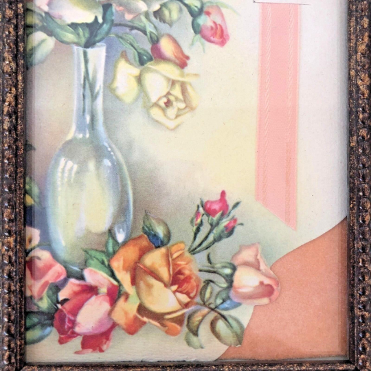 Vintage Framed 1900s Mother's Day Card