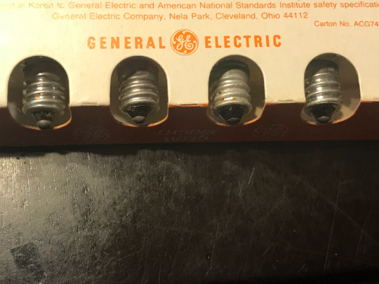 4 Pack Glow Bright Bulbs Christmas Tree Vintage Bulbs