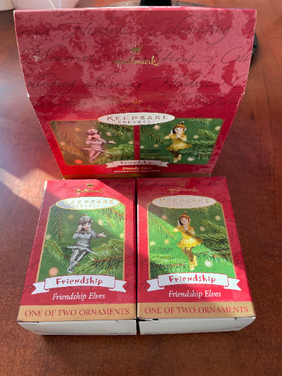 Friendly Elves Ornament - Hallmark Keepsake Ornament 2001 Friendship