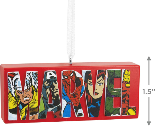 Heroes and Villains Marvel Logo - Hallmark Keepsake Ornament 2022