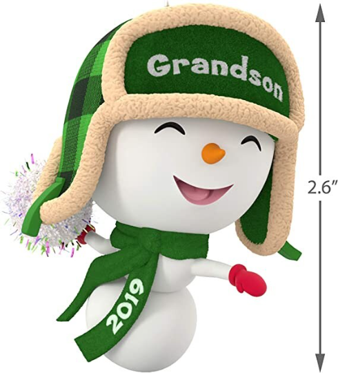 Grandson Snowman - Hallmark Keepsake Ornament 2019