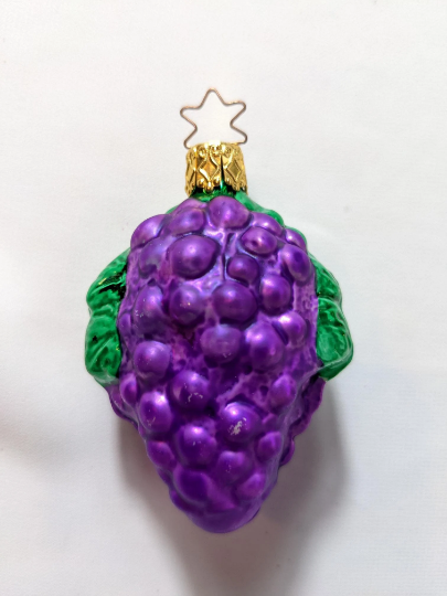 Bunch of Grapes Retired Old World Christmas Inge Glas Ornament