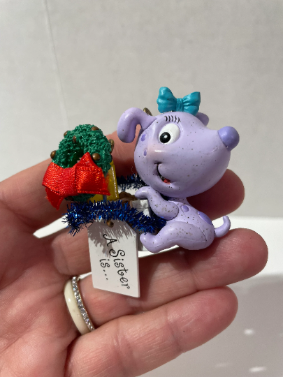 Sister is Priceless Puppy Christmas Ornament