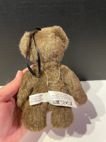Boyds Bears Teddy Stuffed Animal Nascar Christmas Ornament