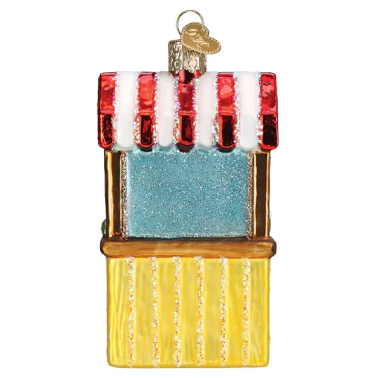 Old World Christmas Lemonade Stand Hand-Painted Glass Ornament