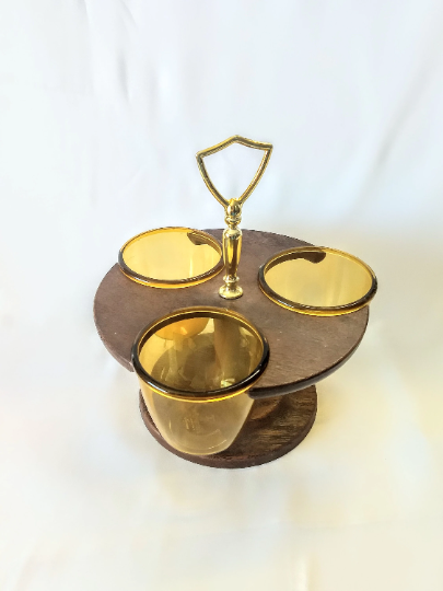 Vintage Thermo Serv 1960s MCM Condiment Caddy