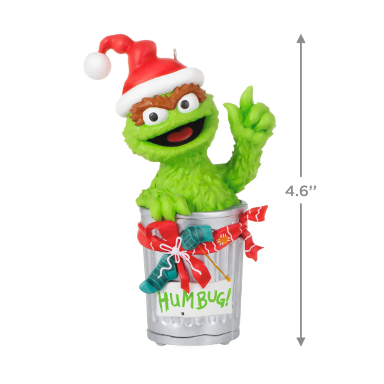 Oscar the Grouch Peekbuster - Hallmark Keepsake Ornament 2022