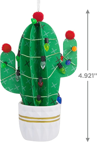 Paper Cactus - Hallmark Signature Ornament 2022