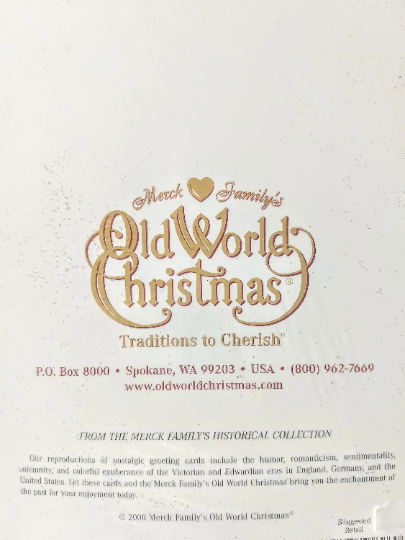 Floral Old World Christmas Best Wishes Card