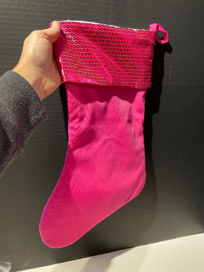 Vintage Disney Princess Pink Christmas Stocking