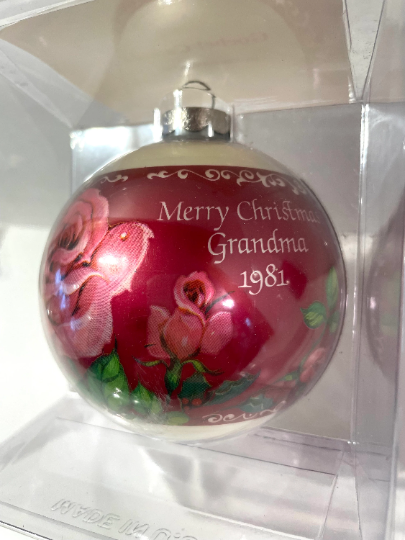 Vintage 1981 Goebel Grandma Christmas Ornament