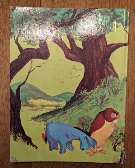 Vintage Walt Disney's A Tight Squeeze Winnie the Pooh Hardcover Storybook