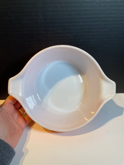 Pyrex Cinderella Autumn Harvest Wheat Nesting Bowls Set of 2 Pyrex Casserole Dishes 474 B and 473 D Lid 474 C