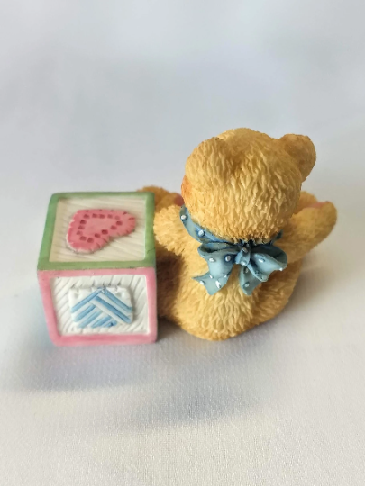 Vintage 1995 Cherished Teddies T is for Teddies Alphabet Bear Figurine