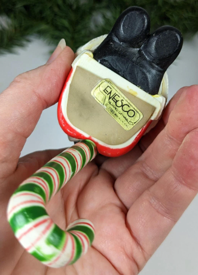 Vintage Santa Claus Hard Plastic Christmas Stocking Hanger