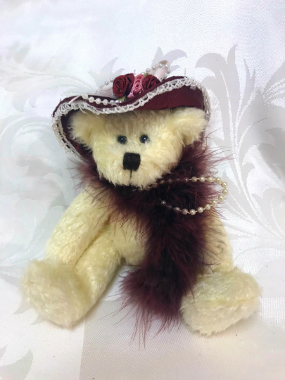 TY Attic Treasure Darling Darlene Bear Victorian 8" Teddy Stuffed Animal