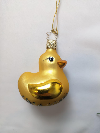 Rubber Duck Retired Old World Christmas Inge Glas Ornament