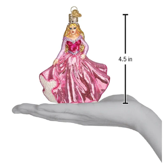 Princess In Pink Dress - Blown Glass Tree Ornament by Old World Christmas