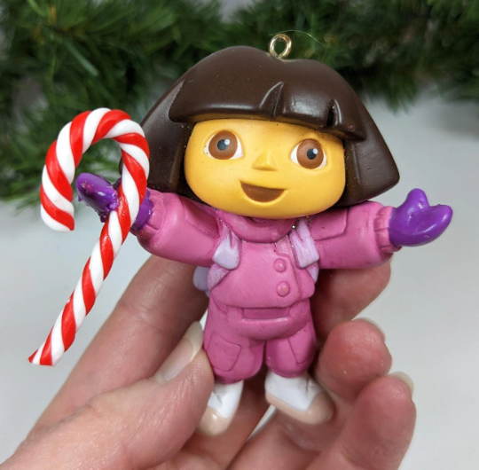 Vintage 2004 Dora the Explorer Christmas Ornament