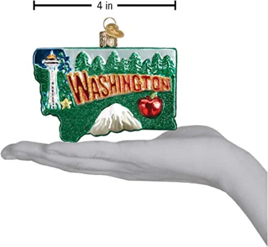 State Of Washington Old World Christmas Ornament