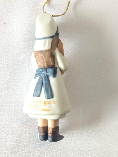 Vintage 1987 Jan Hagara Laurie Christmas Ornament