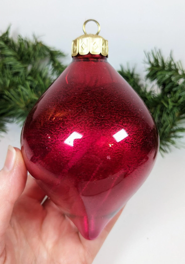 Vintage Teardrop Christmas Ornaments