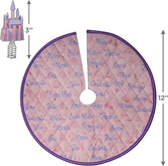 Miniature Princess Tree Skirt and Topper - Hallmark Keepsake 2021