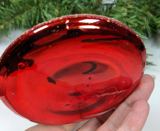 Fancy Red Hat Retired Old World Christmas Ornament