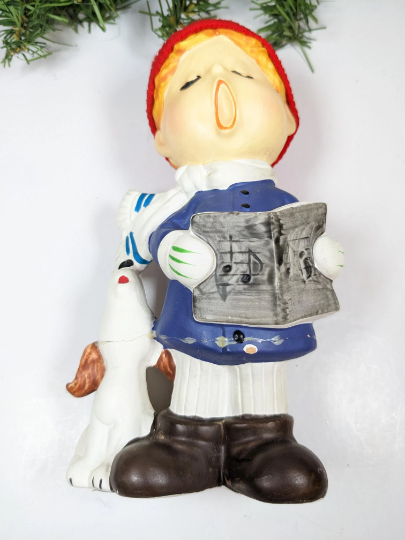 Vintage Lunds Lites Christmas Carolers with Knit Hats