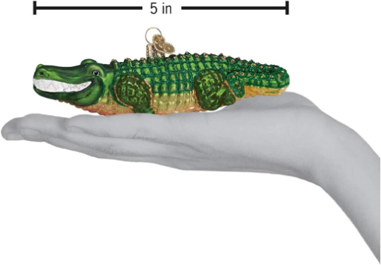 Alligator Blown Glass Tree Ornament by Old World Christmas