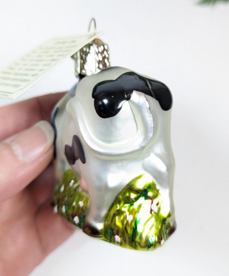 Grazing Cow Retired Old World Ornament