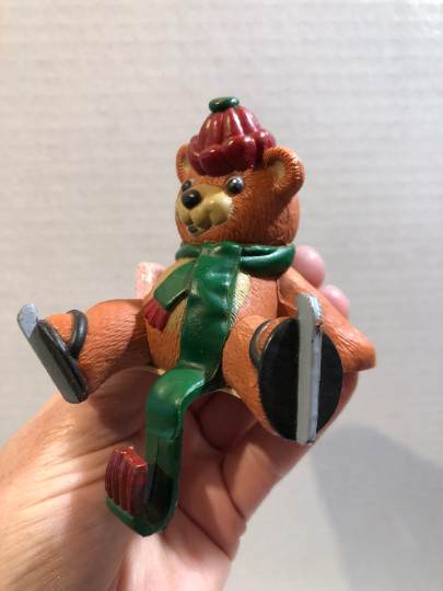 Vintage Teddy Bear Stocking Holder