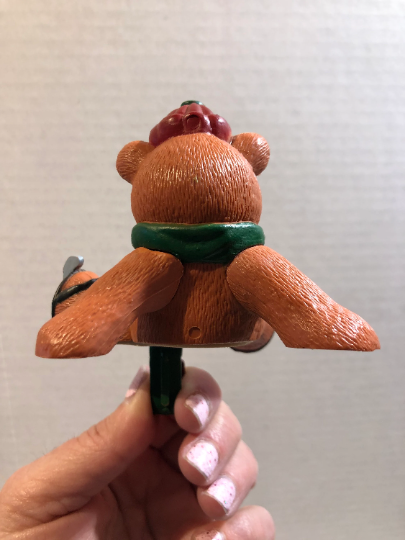 Vintage Teddy Bear Stocking Holder