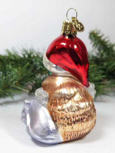 Cat with Toy Mouse Retired Old World Christmas Ornament