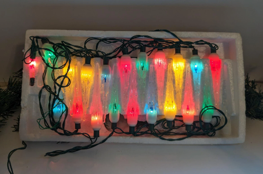 Vintage Beacon Icicle Christmas Light Stand