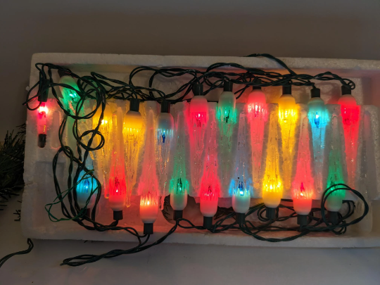 Vintage Beacon Icicle Christmas Light Stand