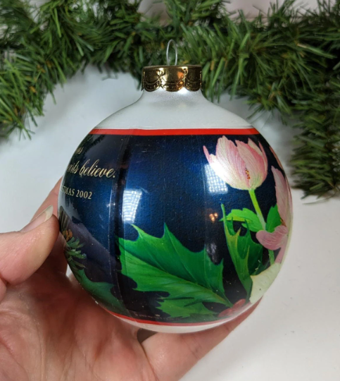 Christmas Floral - Hallmark Keepsake Ornament 2002