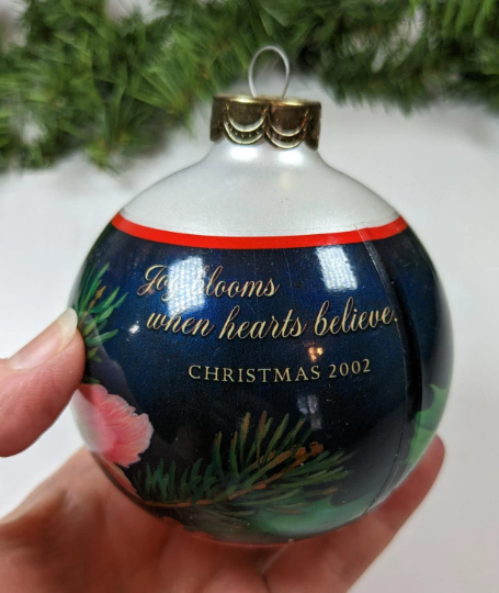 Christmas Floral - Hallmark Keepsake Ornament 2002