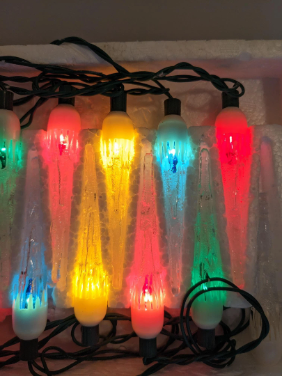 Vintage Beacon Icicle Christmas Light Stand