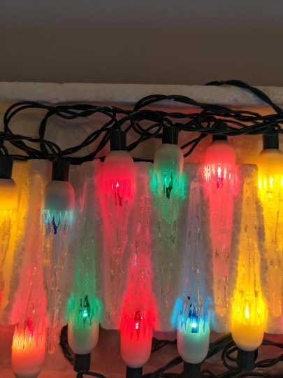 Vintage Beacon Icicle Christmas Light Stand