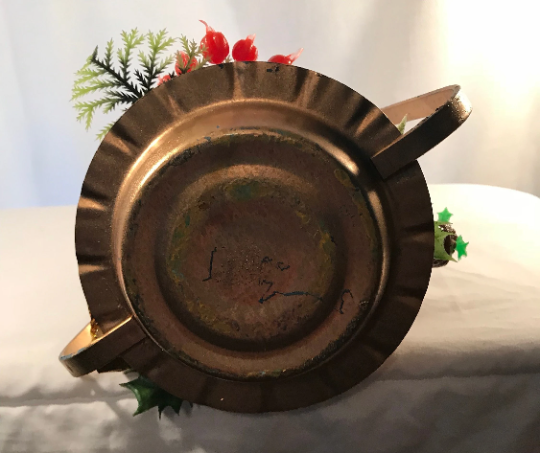 Christmas Teddy Bear Centerpiece with Candle