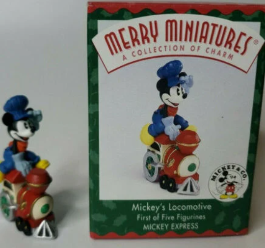 Mickey's Locomotive - Hallmark Merry Miniatures 1998