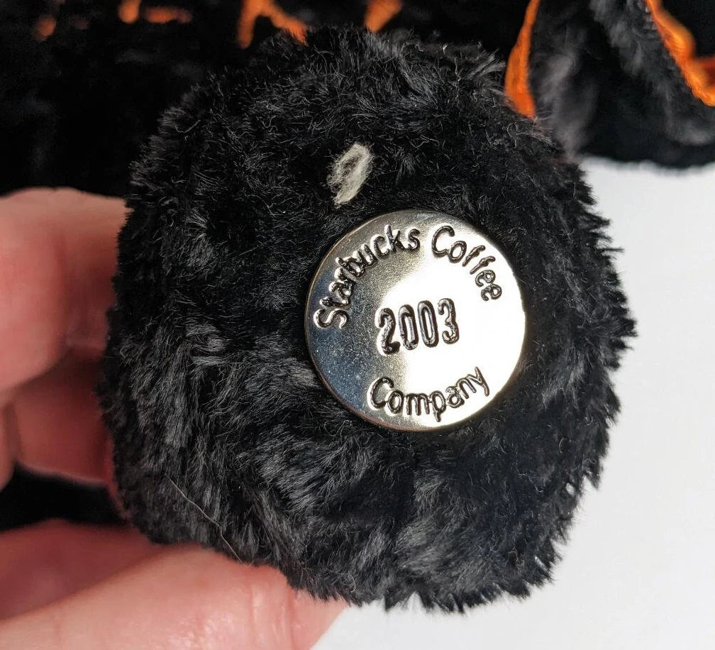 2003 Starbucks Halloween Bat EEK! Teddy Bear Stuffed Animal