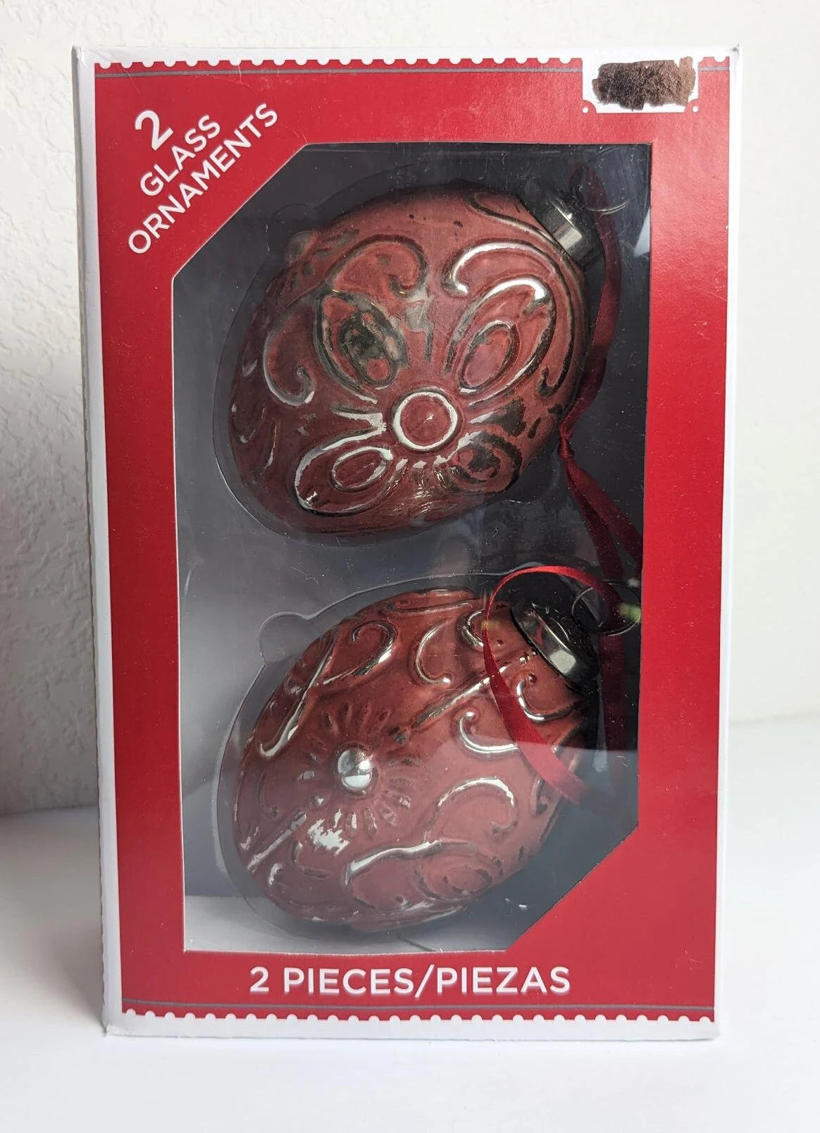 Rustic Egg Shaped Christmas Ornaments