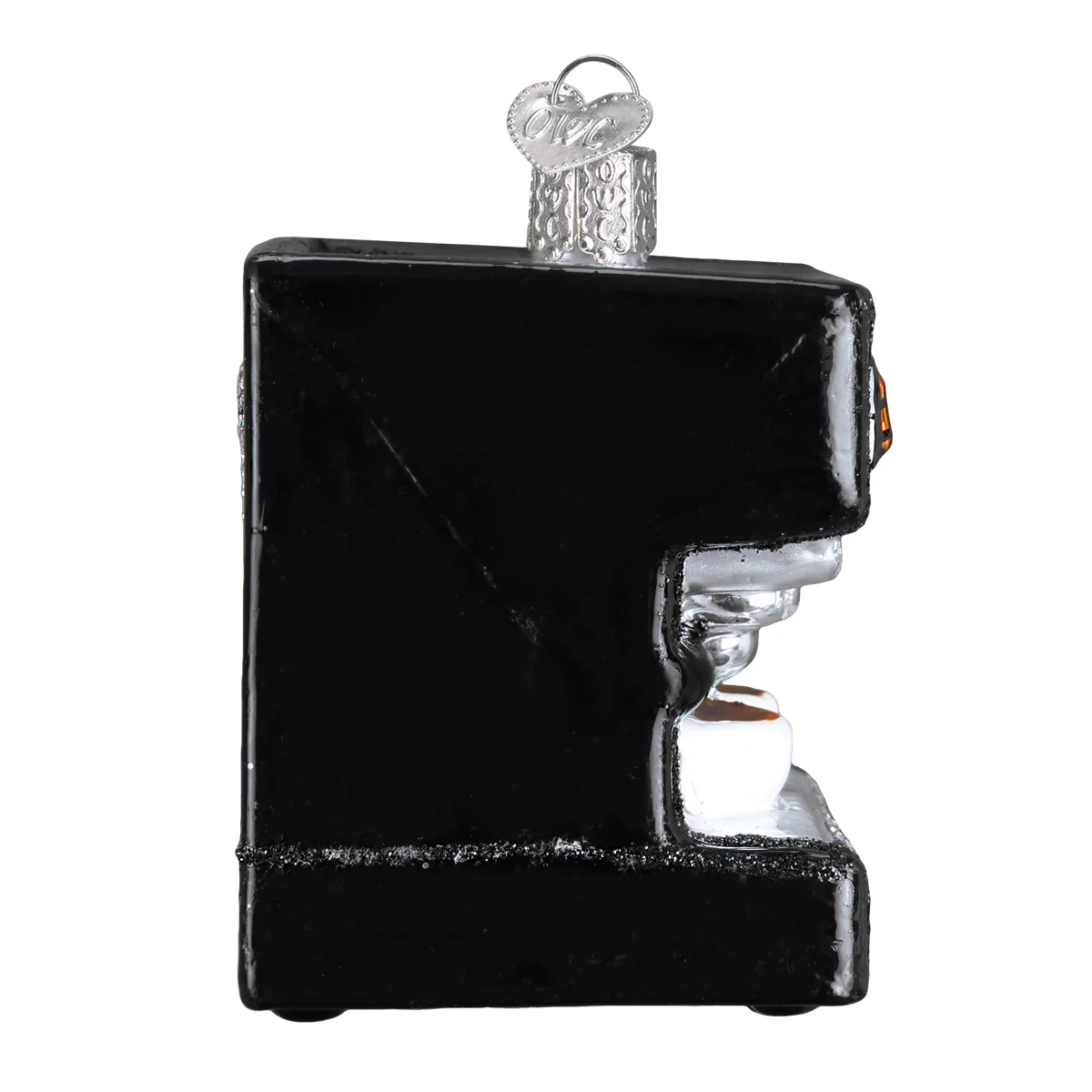 Barista Espresso Machine Blown Glass Hanging Tree Ornament by Old World Christmas