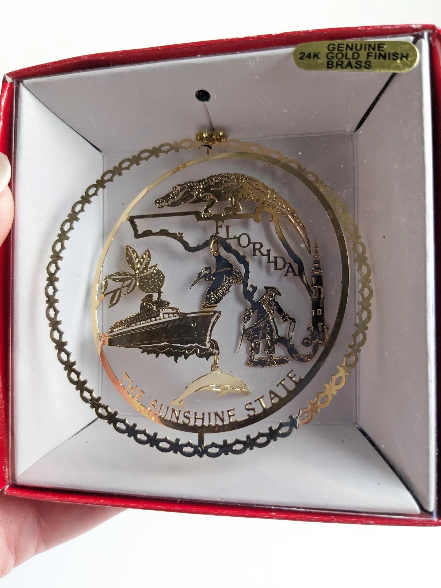 National Treasures Florida State Christmas Ornament