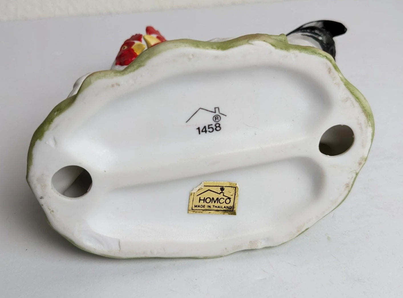 Vintage Homco Chicken and Rooster Figurine