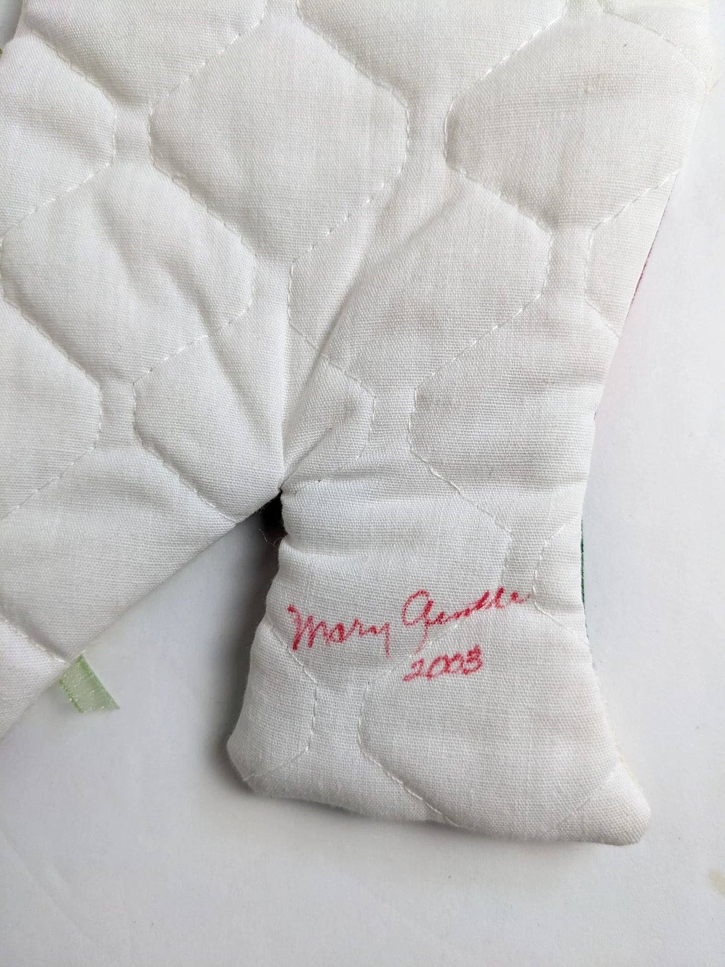 Quilted High Heel Christmas Stocking