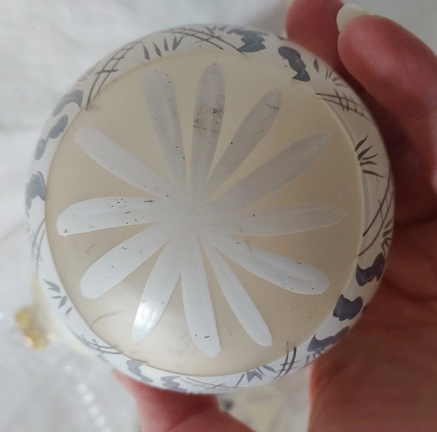 Hand Painted Church and Cottage Glass Ball Christmas Ornaments